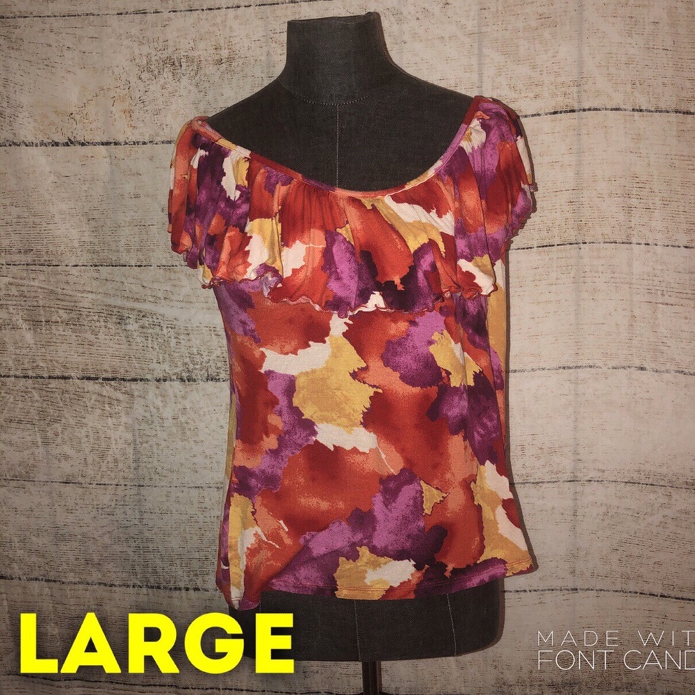 Colorful Covington Short Sleeve Top